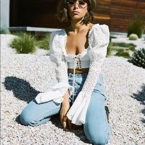 Sabo Skirt Saboluxe ruffle eyelet top